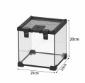 爬虫類飼育、両生類飼育ケージ自社オリジナルガラスケージ20x20x20CM