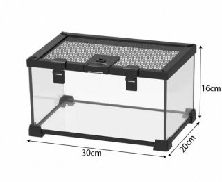 爬虫類飼育、両生類飼育ケージ自社オリジナルガラスケージ30x20x16CM