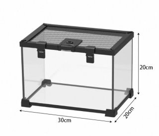 爬虫類飼育、両生類飼育ケージ自社オリジナルガラスケージ30x20x20CM